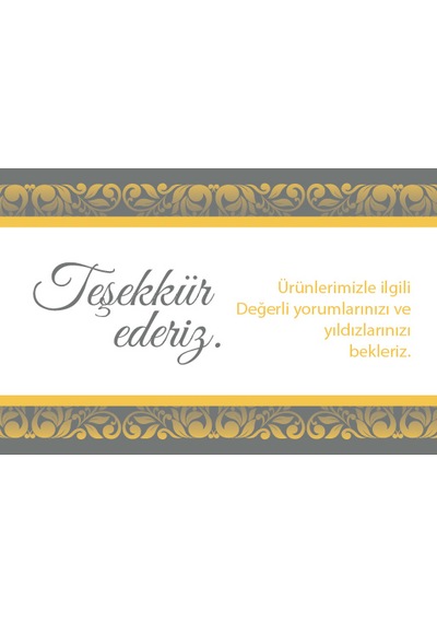 Ny Teşekkür Kartı