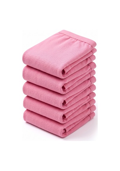 Öts Kız Çocuk 5 Li Pamuklu Boxer Günlük Rahat Kesim 8210-5 Pembe