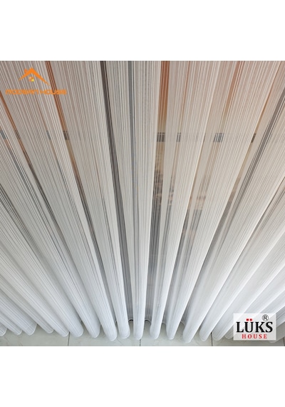Lüks Zincir Çizgili Kurşunlu Tül Perde - Modern House Lüks Zincir Çizgili Kurşunlu Tül Perde - Modern House