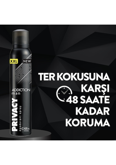 Privacy Addiction Man Deodorant 4x200 Ml