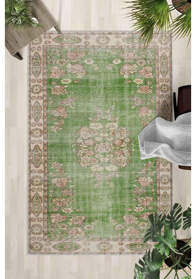 Kaymaz Taban Yıkanabilir Halı Mutfak, Salon, Yatak Odası İçin Modern Dijital Baskı Halı Slnhalı55 - 172 Çok Renkli