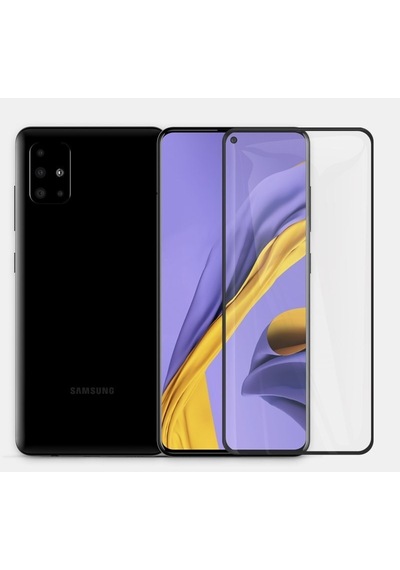 Logis Samsung Galaxy Uyumlu A51 Antistatik 5d Tam Kaplayan Ekran Koruyucu Cam