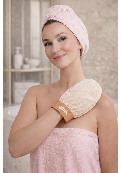 Premium Kese, Normal Ciltler İçin%100 Floş İpek Banyo & Duş Peeling Eldiveni, Kadın & Erkek