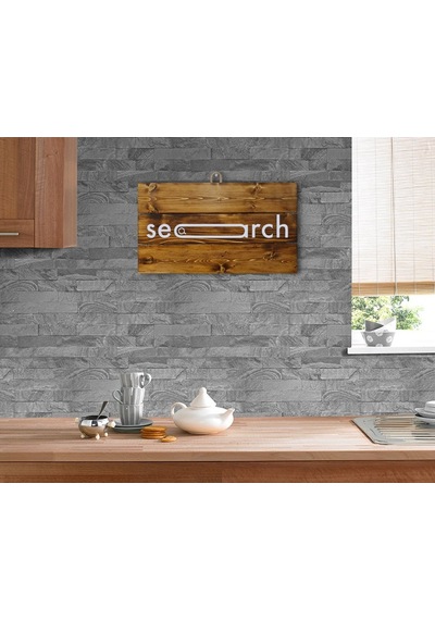 Bk Home Search Tasarımlı Ahşap Palet Tablo (487168953)
