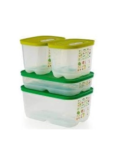 Tupperware Sera Set 4'Lü Saklama Kabı N1143379 Yeşil