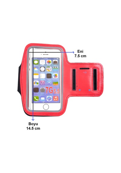 Kol Bantı14.5cm X 7.5cm Ölçülerinde Taşıma Kılıfı Kırmızı