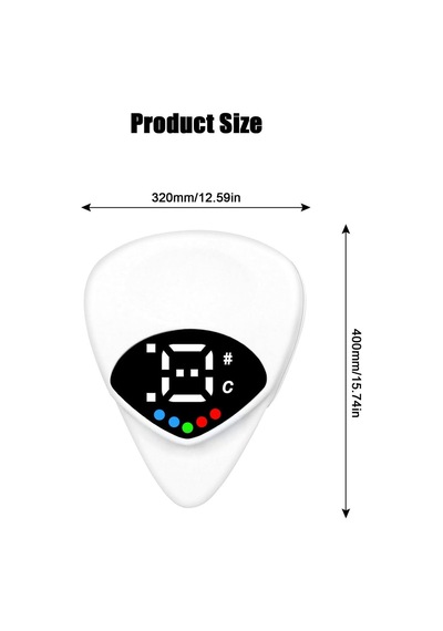 2'si 1 Arada Gitar Plektreni & Akort Cihazı Taşınabilir