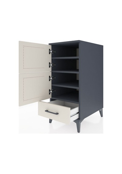 Kronos Komodin 4 Raflı Tek Çekmeceli Tek Kapaklı 44x59x96 Antrasit-aytaşı Antrasit Kronos Komodin 4 Raflı Tek Çekmeceli Tek Kapaklı 44x59x96 Antrasit-aytaşı Antrasit