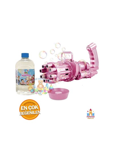 Köpük Makinesi Bubble Machine Tabanca - Pilli Ve Köpüklü Oyuncağıyla Eğlence Dolu Anlar