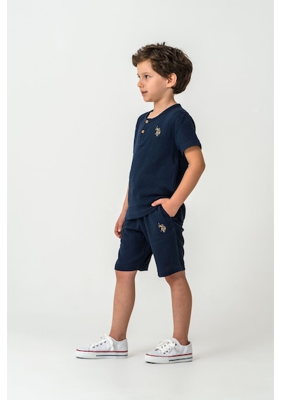 U.s. Polo Assn. Erkek Çocuk Lacivert Bermuda Takım Us2439-c-v4 Lacivert