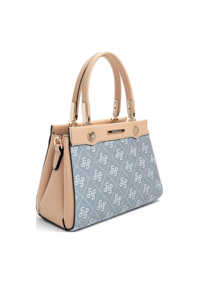 Silver & Polo Silver Polo Mavi - Ten Monogram Kadın El Çantası Sp1292