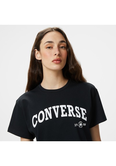 Converse Retro Chuck Kadın Siyah T-shirt10026367