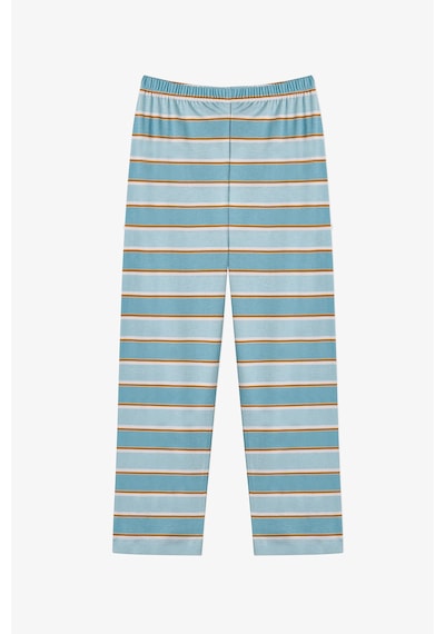 Penti Mavi Erkek Çocuk Blue Stripe Uzun Kollu Düğmeli Pamuklu Gömlek Pijama Takımı Penti Mavi Erkek Çocuk Blue Stripe Uzun Kollu Düğmeli Pamuklu Gömlek Pijama Takımı