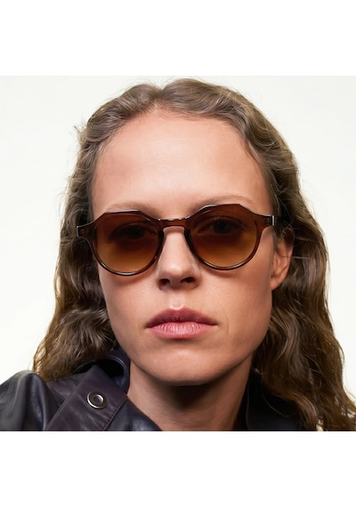 Theo Kahverengi Unisex Güneş Gözlüğü