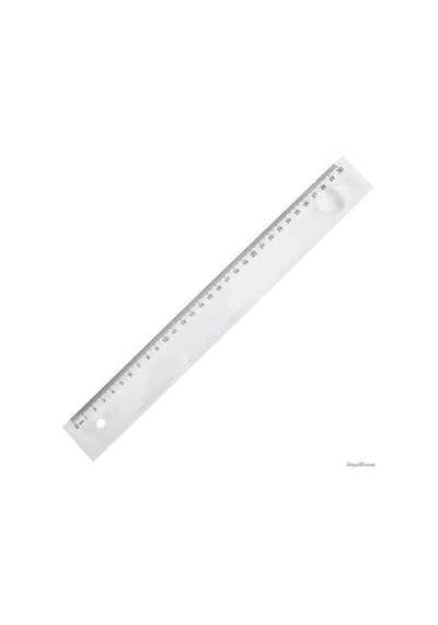 Cetvel Plastik Mercekli 30 Cm