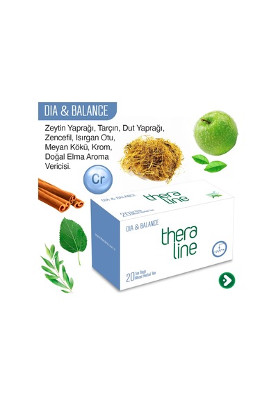 Thera Line Dia & Balance Bitkisel Süzen Poşet Çay 20'li