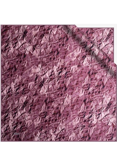 Aker 90 90 İpek Krep Saten Pembe Renkli Eşarp 7987701-391