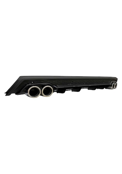 For Toyota Auris Yuvarlak Egzozlu Kırmızı Difüzör Difizör Çiftli Egzoz Görünüm Arka Ek