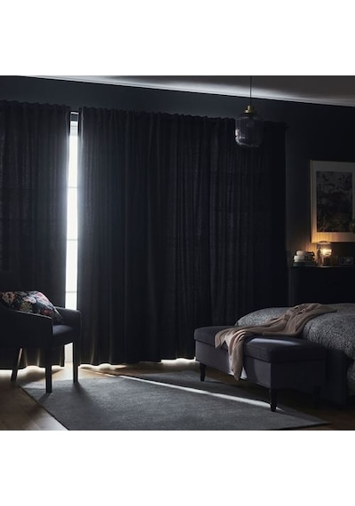 Ikea Sanela Fon Perde 140x300 Cm Gri