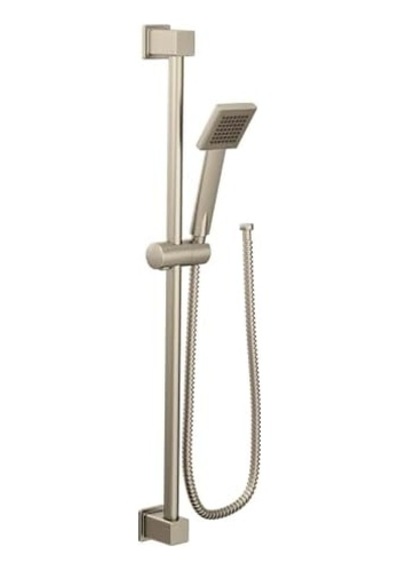 Brushed Nickel - S3879epbn 90 Degree Eco-performance Handheld Showerhead With 180cm -long Hose Featuring 80cm Slide Bar, Brushed Nickel