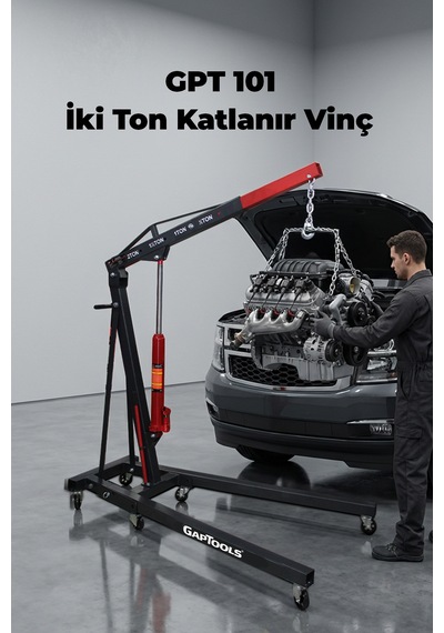 Gaptools İki Ton Katlanır Vinç