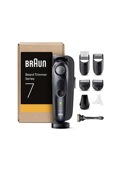 Braun Beard Trimmer Series 7, Erkek Elektrikli Sakal Kesme Makinesi, 8 Aksesuarlı, Ultra Keskin Problade Bıçak, 100 Dakika Pil Ömrü, Kablosuz Sakal Tıraş Makinesi, 40 Boy, Su Geçirmez, Bt7441, Siyah Braun Beard Trimmer Series 7, Erkek Elektrikli Sakal Kesme Makinesi, 8 Aksesuarlı, Ultra Keskin Problade Bıçak, 100 Dakika Pil Ömrü, Kablosuz Sakal Tıraş Makinesi, 40 Boy, Su Geçirmez, Bt7441, Siyah
