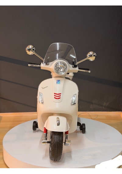 Orjinal Vespa Akülü Motor 3-6 Yaş Beyaz