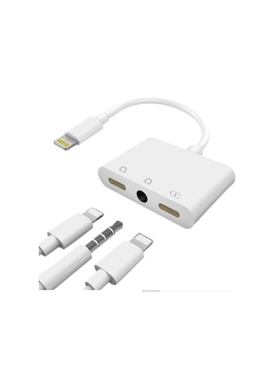 Lunatic 5647 Lightning Kulaklık Şarj Çoklayıcı Çevirici Dönüştürücü Adaptör