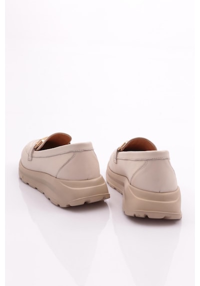 Dgn 459 Kadin Loafer Ayakkabi 459-1567-R0463 Ekru