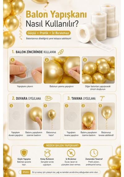 Küf Yeşili 15 Krom Gold 15 Deniz Kumu Pastel Ten Rengi Doğum Günü Ve Nişan Balon Zinciri Set