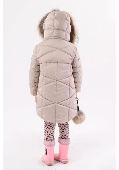 Benitto Kids Kız Çocuk Mont 51278-bej Bej