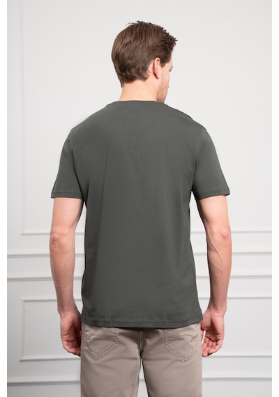 Erkek Haki Basic Bisiklet Yaka Dynamic Fit Pamuk T-shirt 25yc018004710 Haki Haki