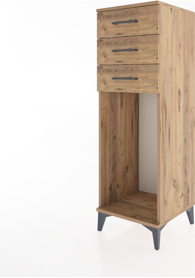 Hyperion Dolap 3 Çekmeceli 44x44x134 Çam-çam Atlas Çam