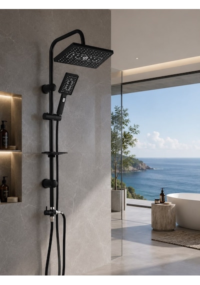 Jet Black Yağmur Duş Sistemi Acar 19.06.190 Açık Gri