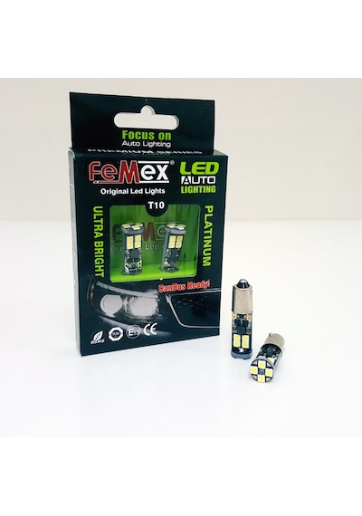 Femex  Platinum H21W Baw9S 12Ledli 650 Lumen Beyaz Led Ampul Aktif N11.1062