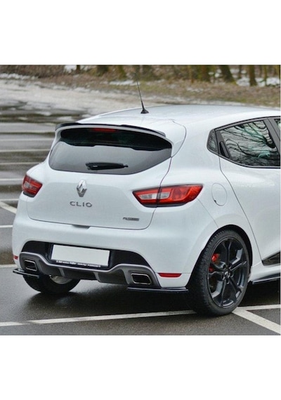 Renault Clio 4 Boyalı Bagaj Üstü Spoiler 2013-2020 Arası Uyumlu