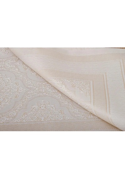 Roma Jakar Polyester Kumaş Bej Runner 45x150 Cm 1415 Bej