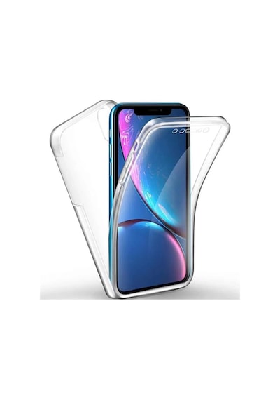 İphone 13 Pro İle Uyumlu Kılıf 360 Şeffaf Hem Ön Hem De Arka Yüzünü Koruyan Toz Ve Kirden Koruyan Transparan 2 Parça Tam Koruma Silikon Kılıf
