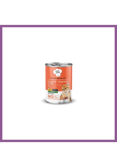 Chefs Choice Pumpkin Pate Somonlu Balkabaklı Tahılsız Yetişkin Kedi Konservesi 400 Gr Rengaren
