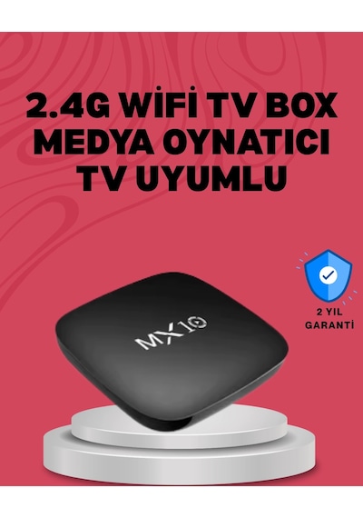 Mey İthalat 4k Uhd Android Medya Oynatıcı 8 Gb Hafıza 2 Gb Ram Wi-fi Destekli