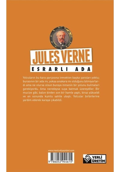 Esrarlı Ada-Jules Verne Serisi - Jules Verne - Mavi Çatı Yayınları