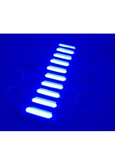 Cob Led Modül Lensli 2 W 12 V Mavi 10 Adet