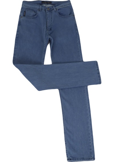 Dmctekstil Denim Cartel Erkek Açık Mavi Normal Bel Dar Kesim Boru Paça Jean Pantolon