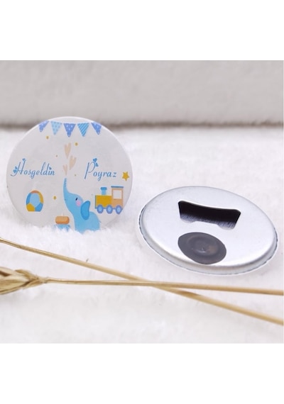 Açacak Magnet Erkek Bebek Şekeri Uv Baskılı 30 Adet