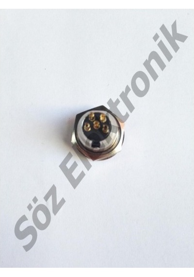 5 Pin Mini Xlr Canon Şase Tipi Erkek ( 1 Paket 5'Li )