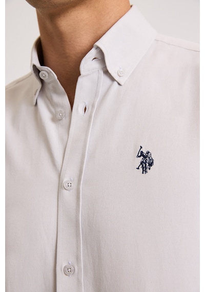 U.s. Polo Assn. Erkek Açık Gri Gömlek Basic 50324708-vr001
