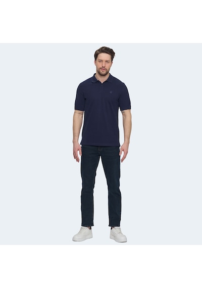 Lumberjack 5M MB CT953 POLO T SH 5FX Erkek Lacivert Tişört