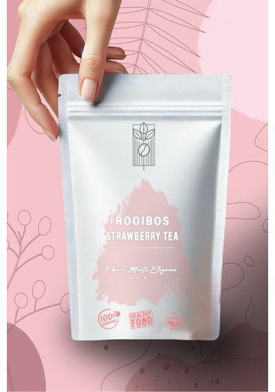 Premium Çilekli Rooibos Çayı 50g, Strawberry Rooibos Tea