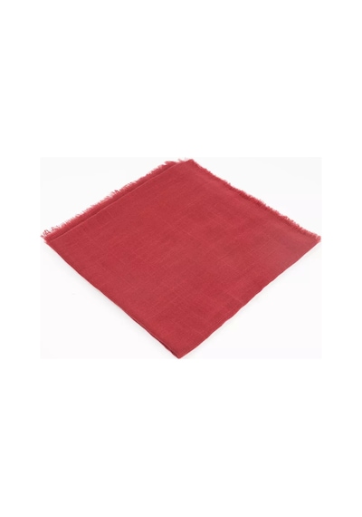Flamlı Pamuklu Eşarp 96x96 Cm. Bordo Bordo