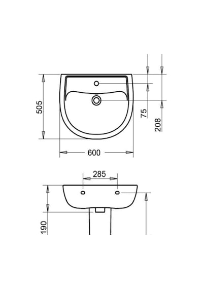 Turavit Alize Lavabo 60 CM
